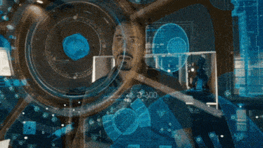Tony Stark Hologram Dashboard AI Tech